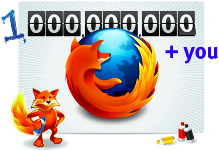 Mozilla Firefox, un miliard de download