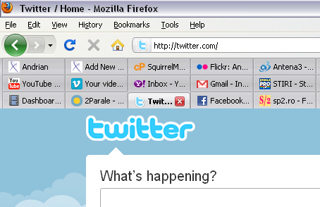 Taburi pe mai multe rânduri la Firefox