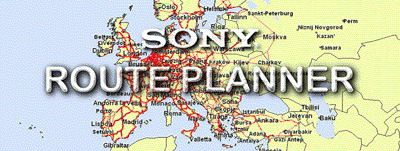 Sony Map Route planner